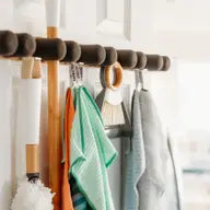 Get A Grip - Mop & Broom Wall Mounted Cleaning Organizer