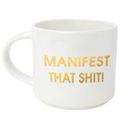 Manifest That Shit Jumbo Coffee Mug by Chez Gagné