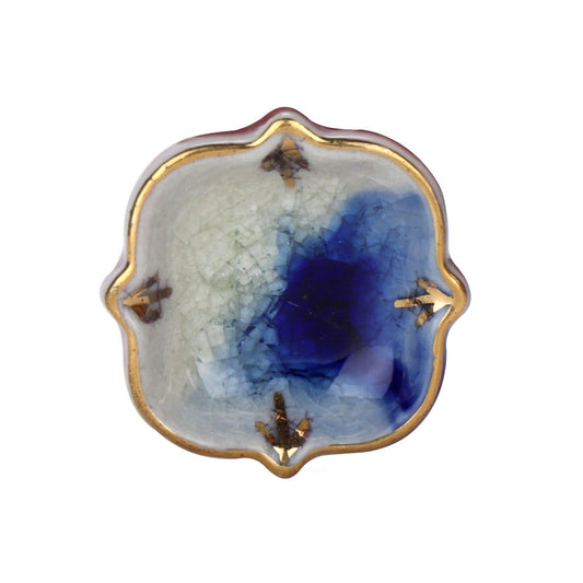 Blue Bell Ceramic Knobs - Set of 6