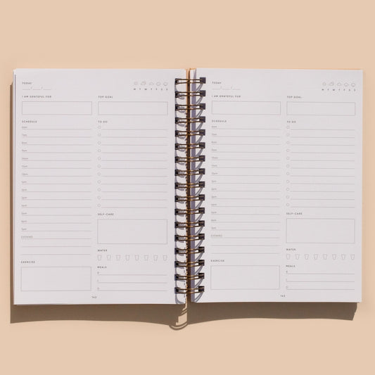The Self Care Planner Daily Edition by Simple Self - Grey
