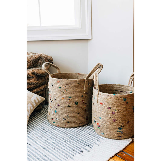 Bright Bits Jute Small Toy Storage Basket