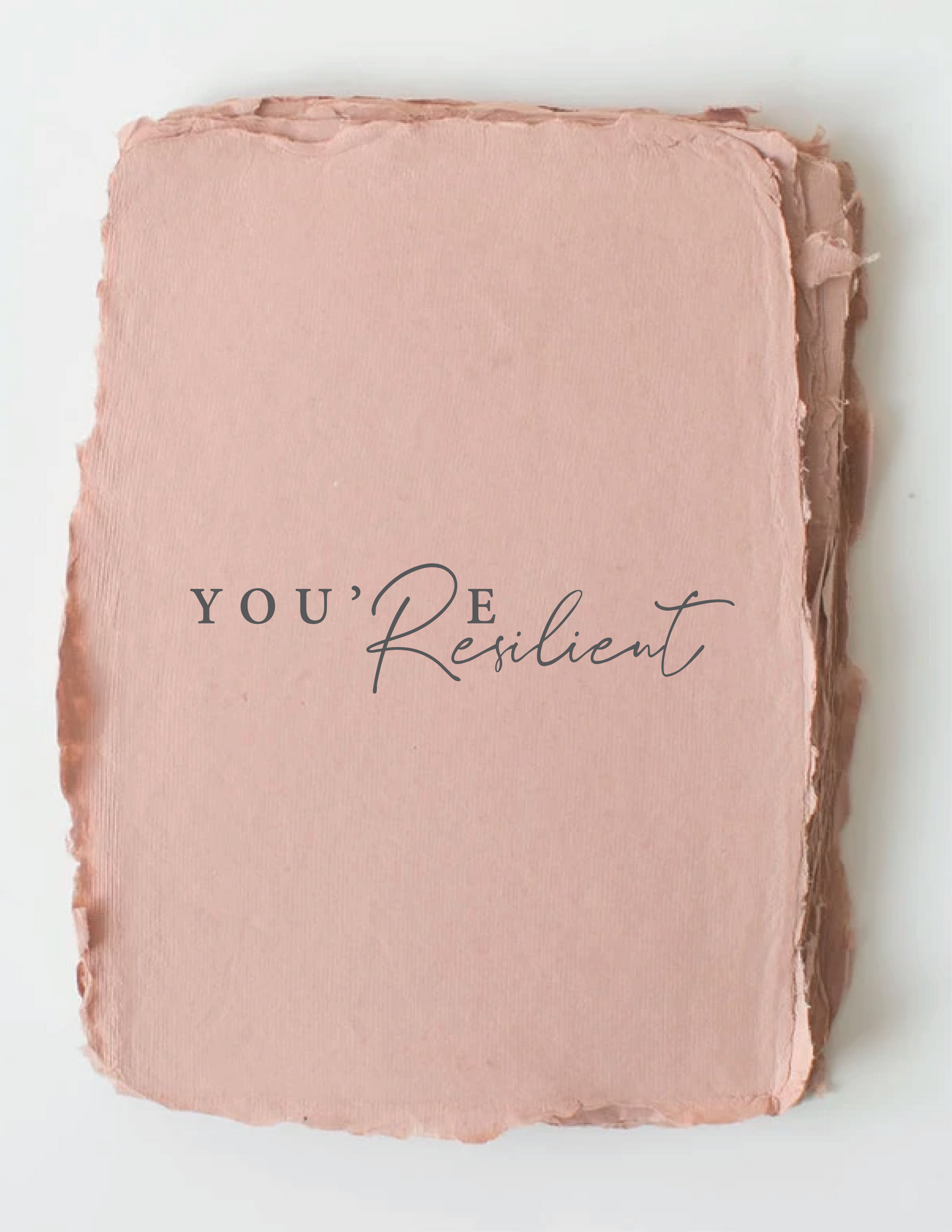 "You're Resilient" Encouragement Love Friend Greeting Card by Paper Baristas