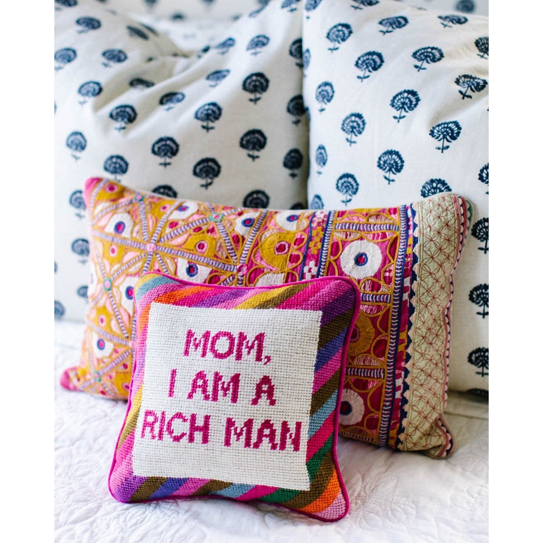 Cher Knows Best Needlepoint Pillow by Furbish Studio