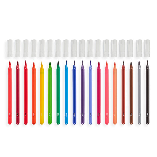 OOLY Chroma Blends Watercolor Brush Markers - Set of 18