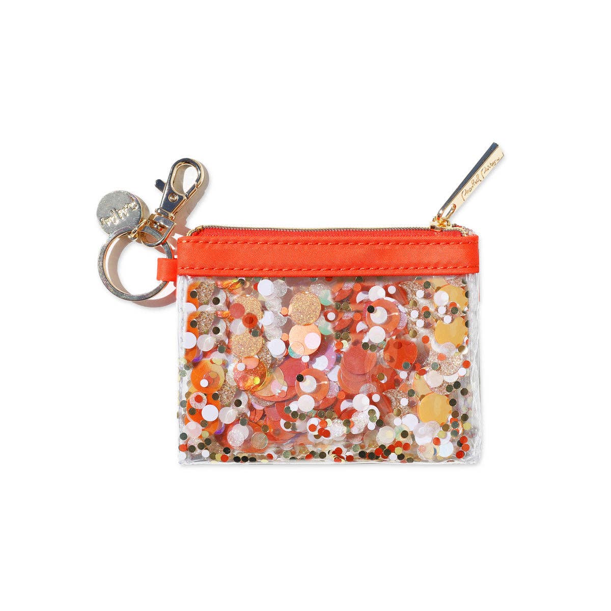 Spirit Squad Keychain Wallet- Orange Burst