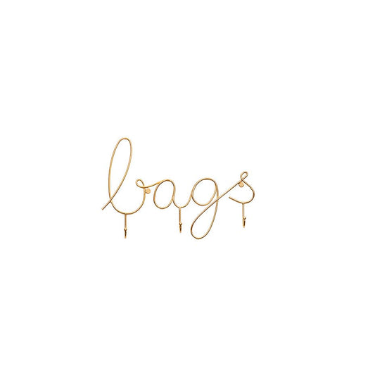 Bags Word Hook - Gold