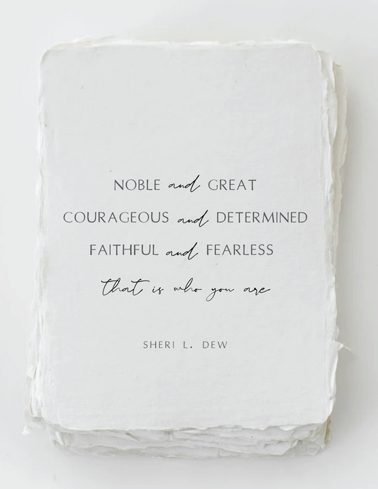 "It's Who You Are" Encouraging Faith Greeting Card by Paper Baristas