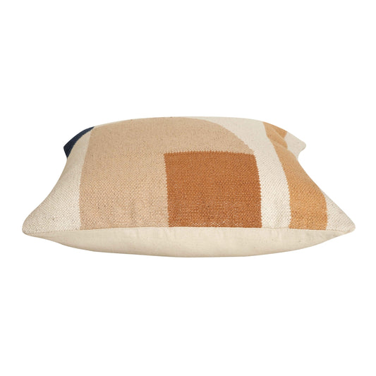 Geo Shapes Handcrafted Throw Pillow, Earth by Casa Amarosa