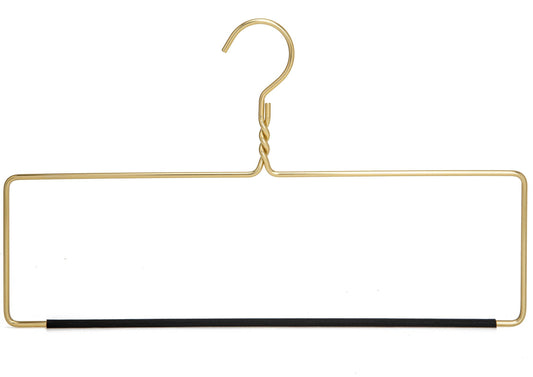 Heavy Duty Blanket Hanger with Gold Hardware and Slip Resistant Bar - Single Hanger
