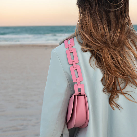 Inez Vegan Small Shoulder Bag in Pink
