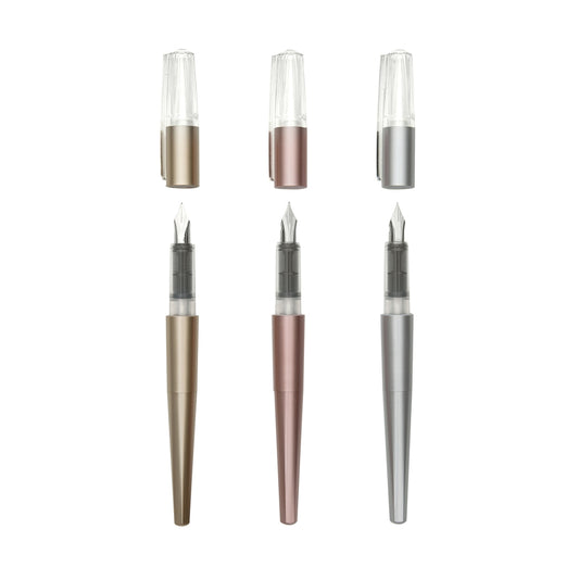 OOLY Modern Script Fountain Pen, Set of 3 & Journal